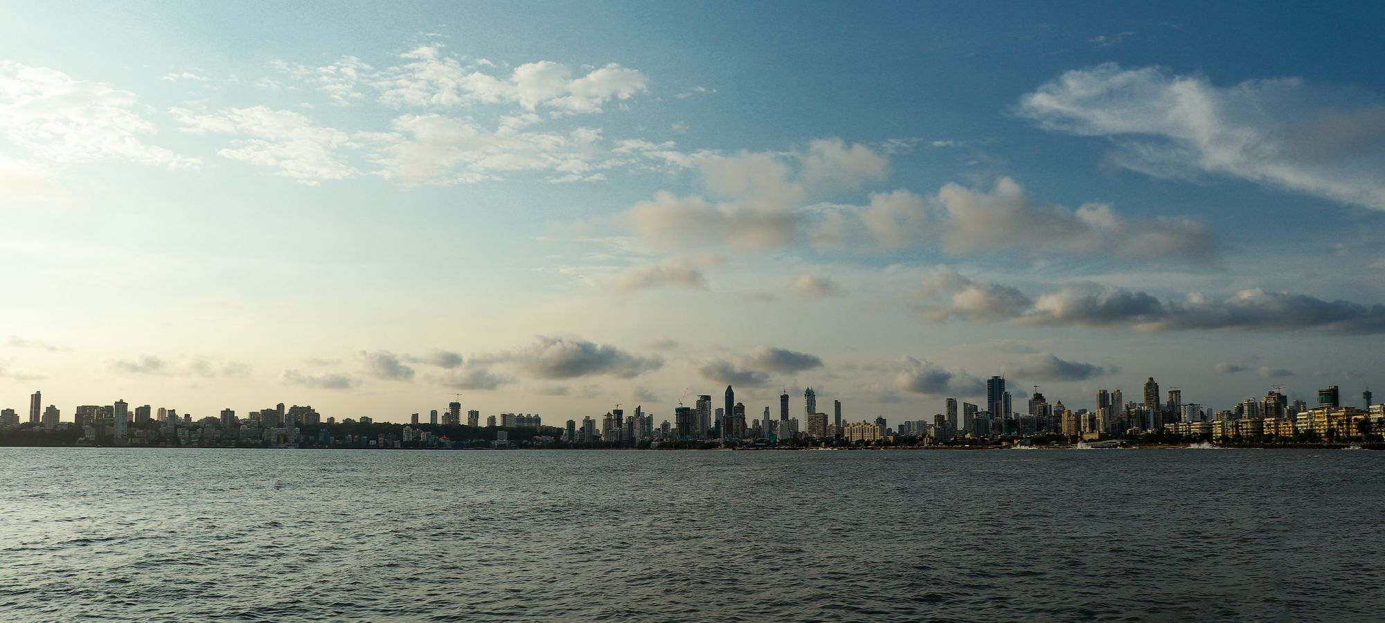 Mumbai skyline seen from the waterfront