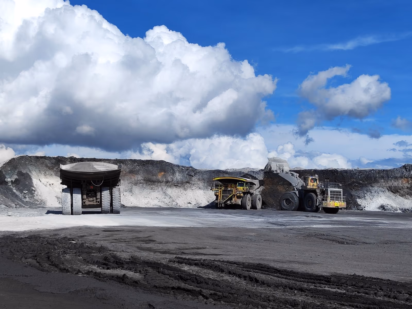 An open-pit mine