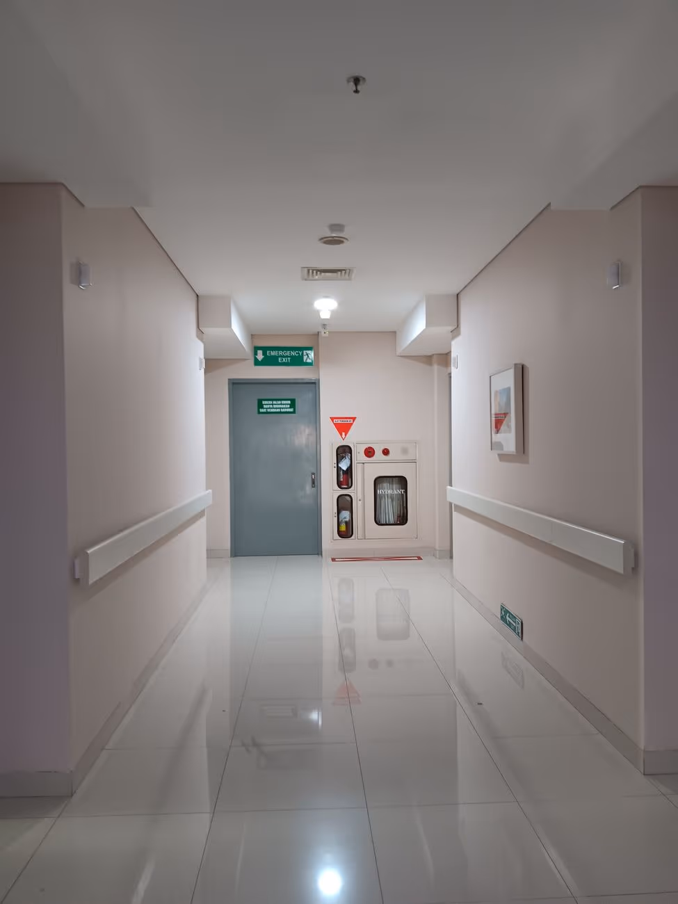 A hospital corridor