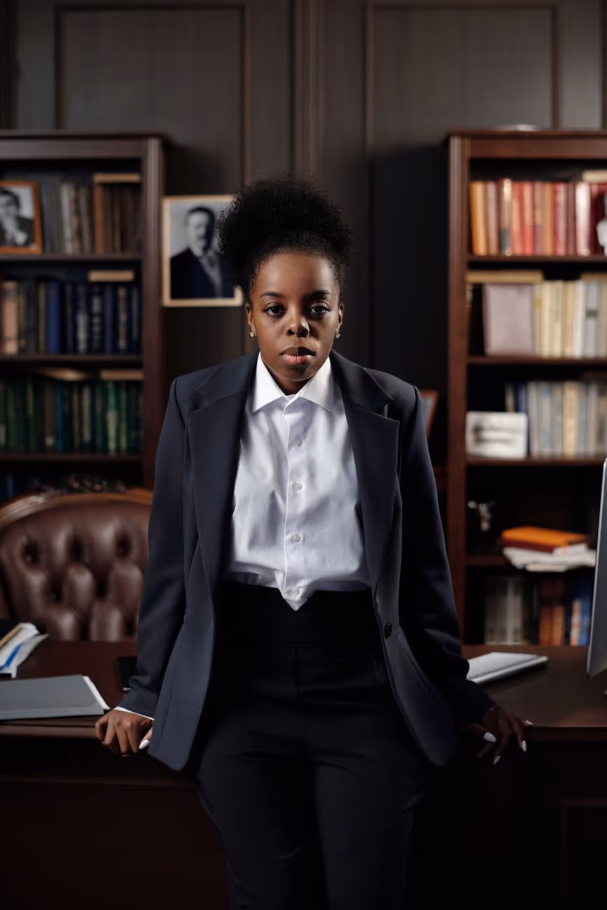 A lawyer preparing case documents