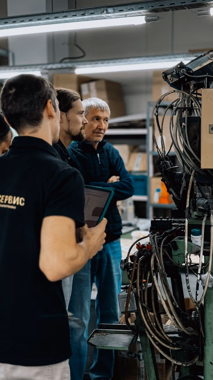 Consultants on a facility walkthrough