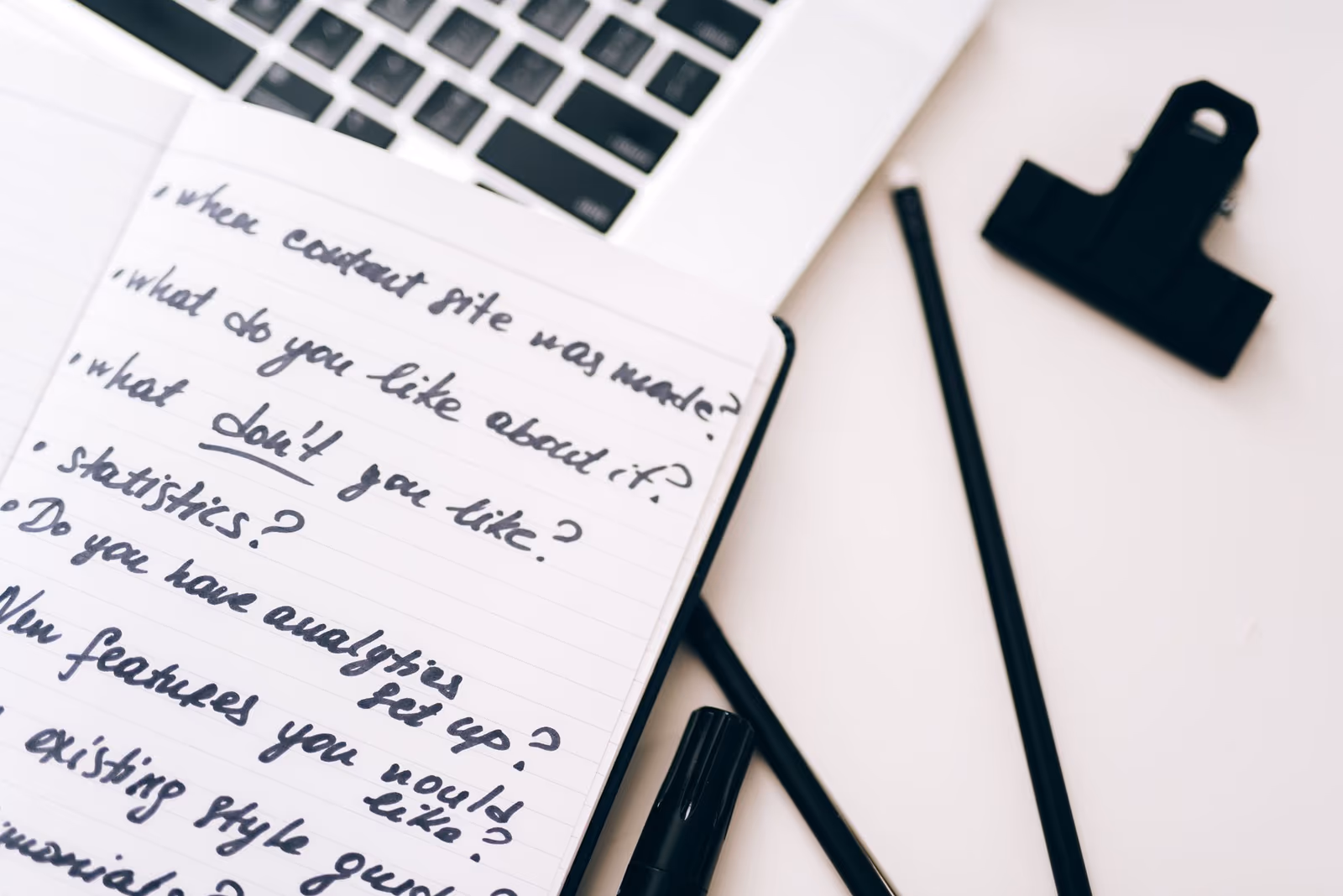 A discussion guide open on a desk