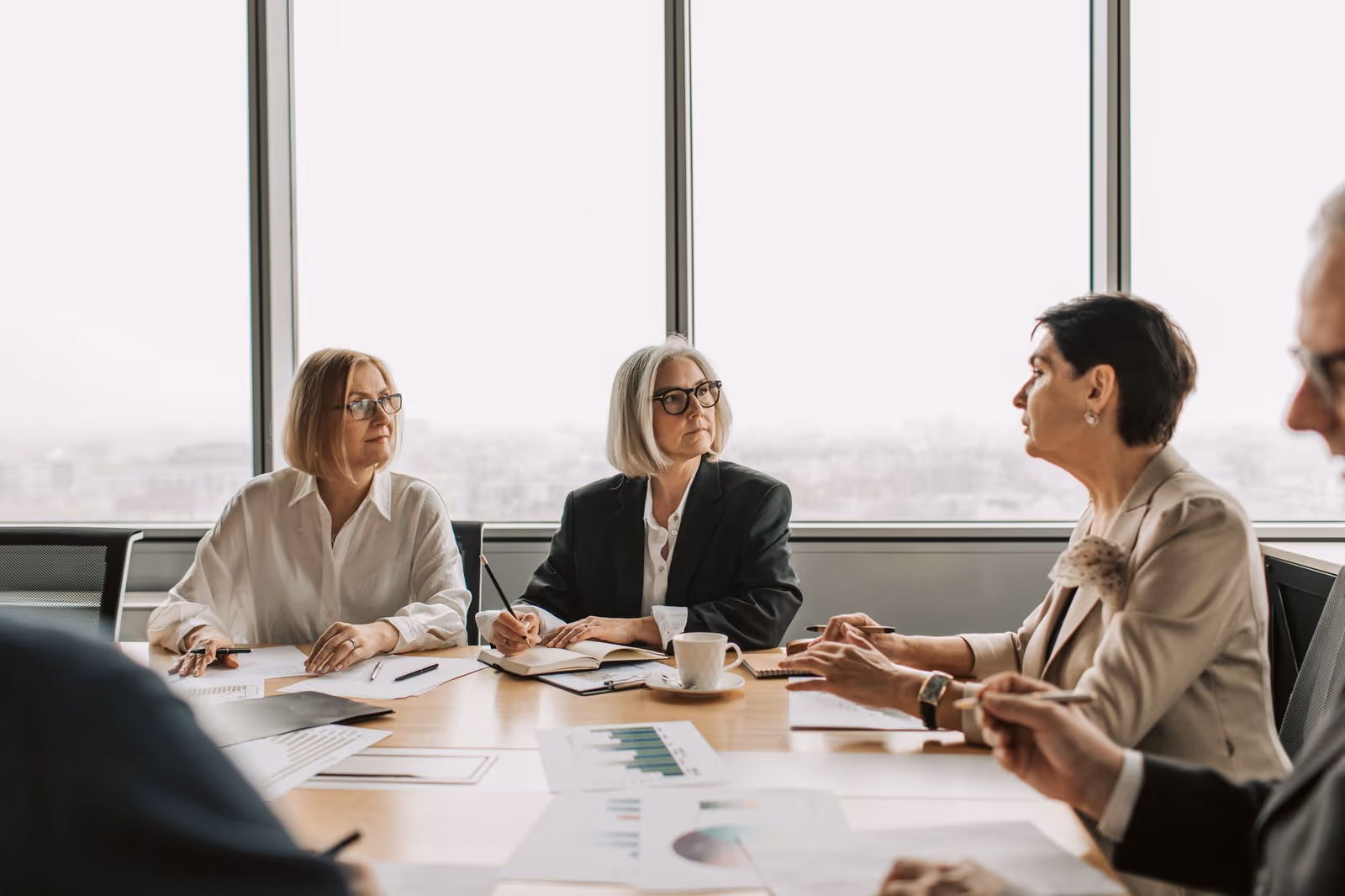 A deal team working through a commercial diligence