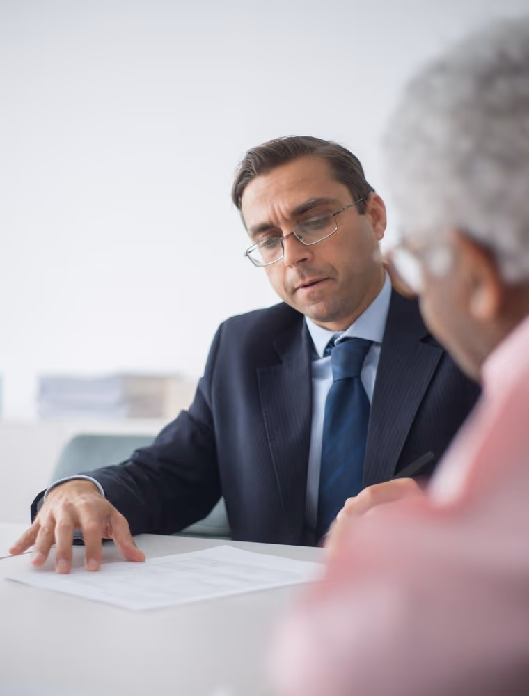 Two consultants working through analysis