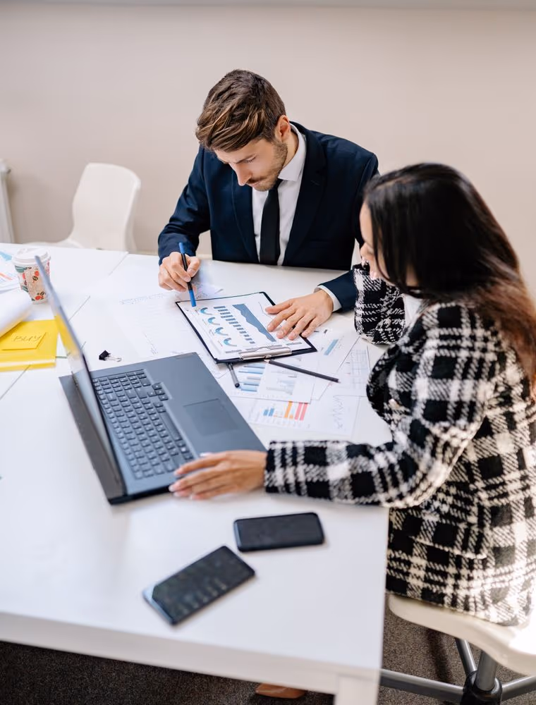 A bid team preparing a proposal