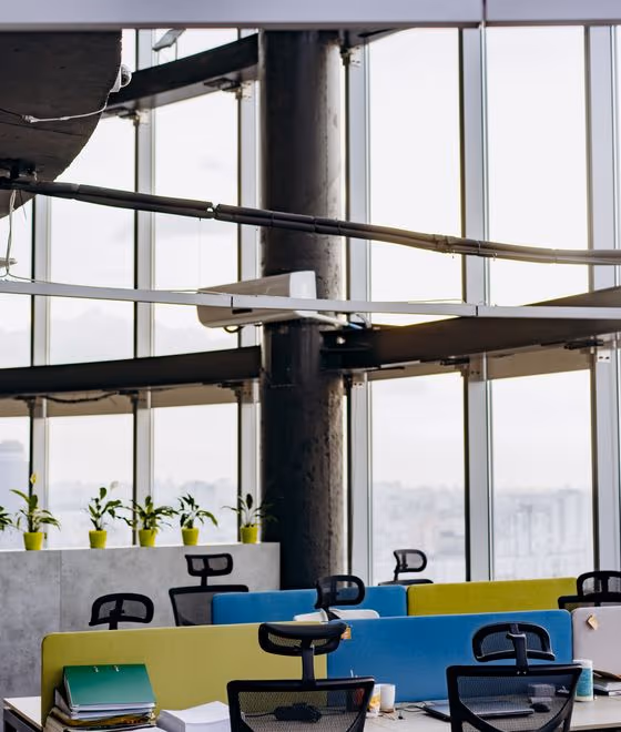 A modern office workspace