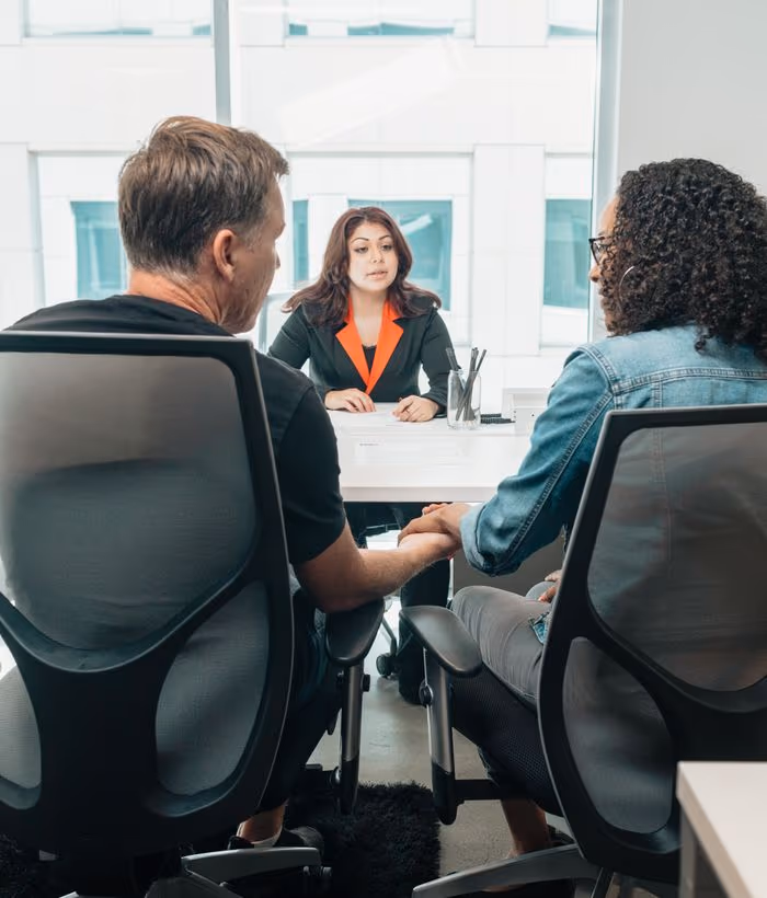 A sales team working through a plan