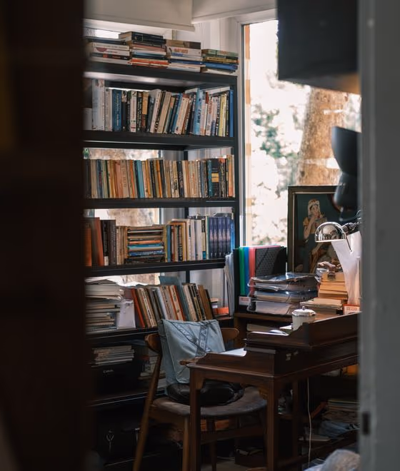 A modern library interior